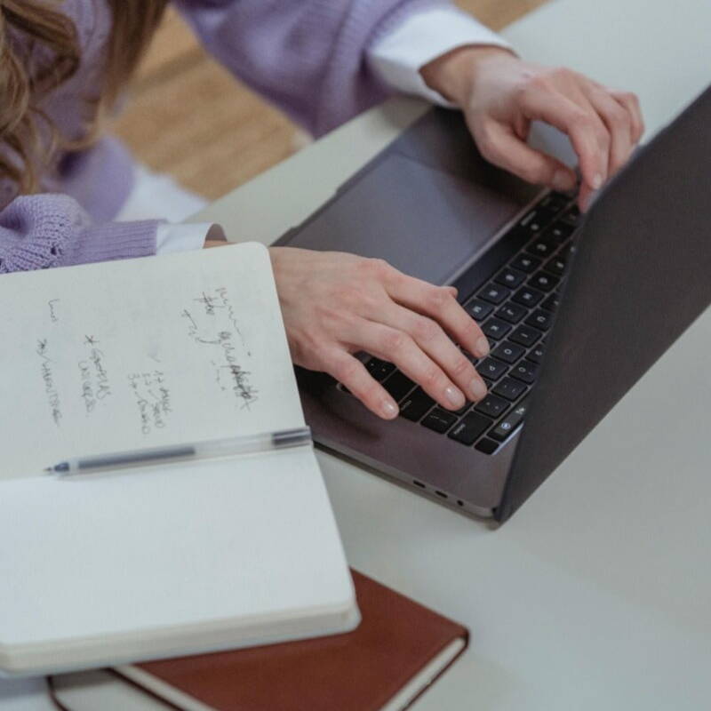 Woman searching for Finance jobs
