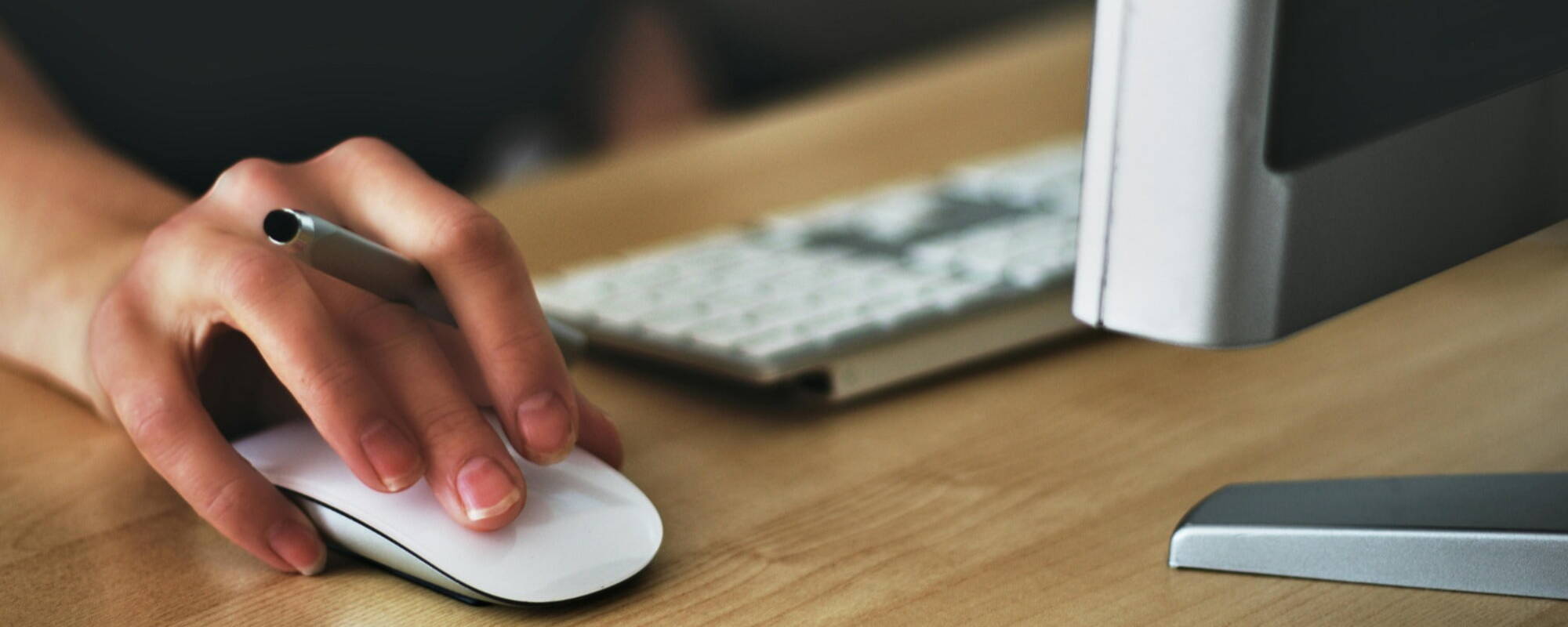 Person on computer search for a job